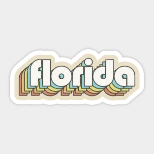 vintage color Florida Sticker